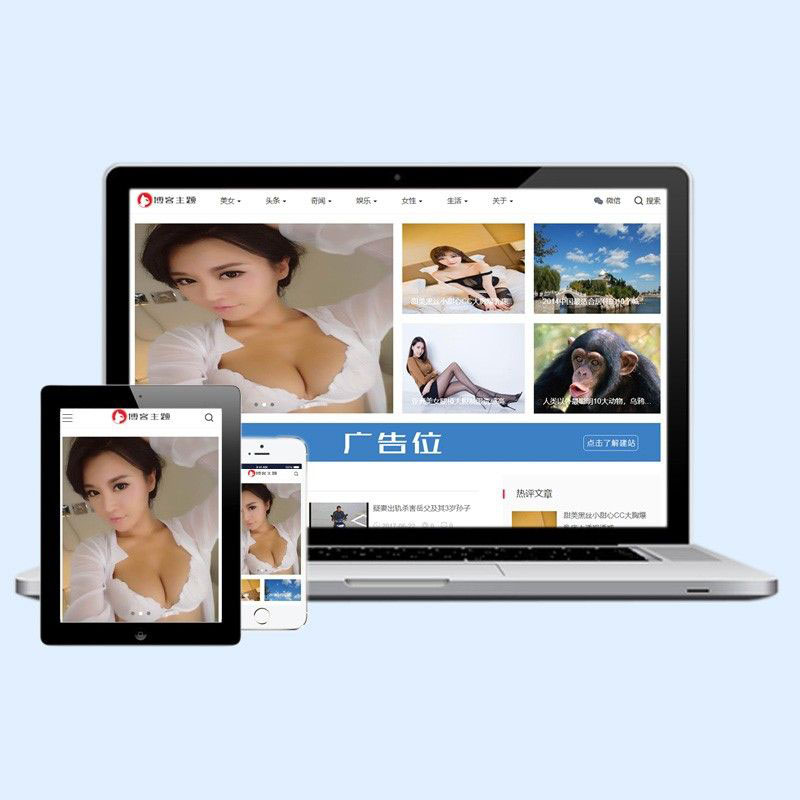 响应式主题博客新闻自适应手机端dedecms织梦模板源码下载D25