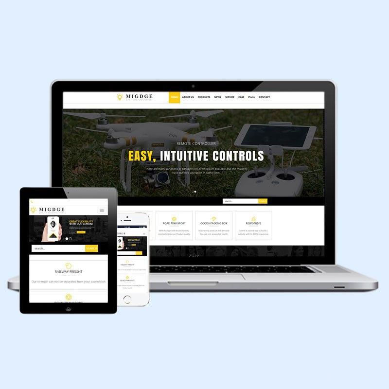 dedecms响应式五金电器出口英文外贸类网站织梦模板自适应手机端源码下载D51